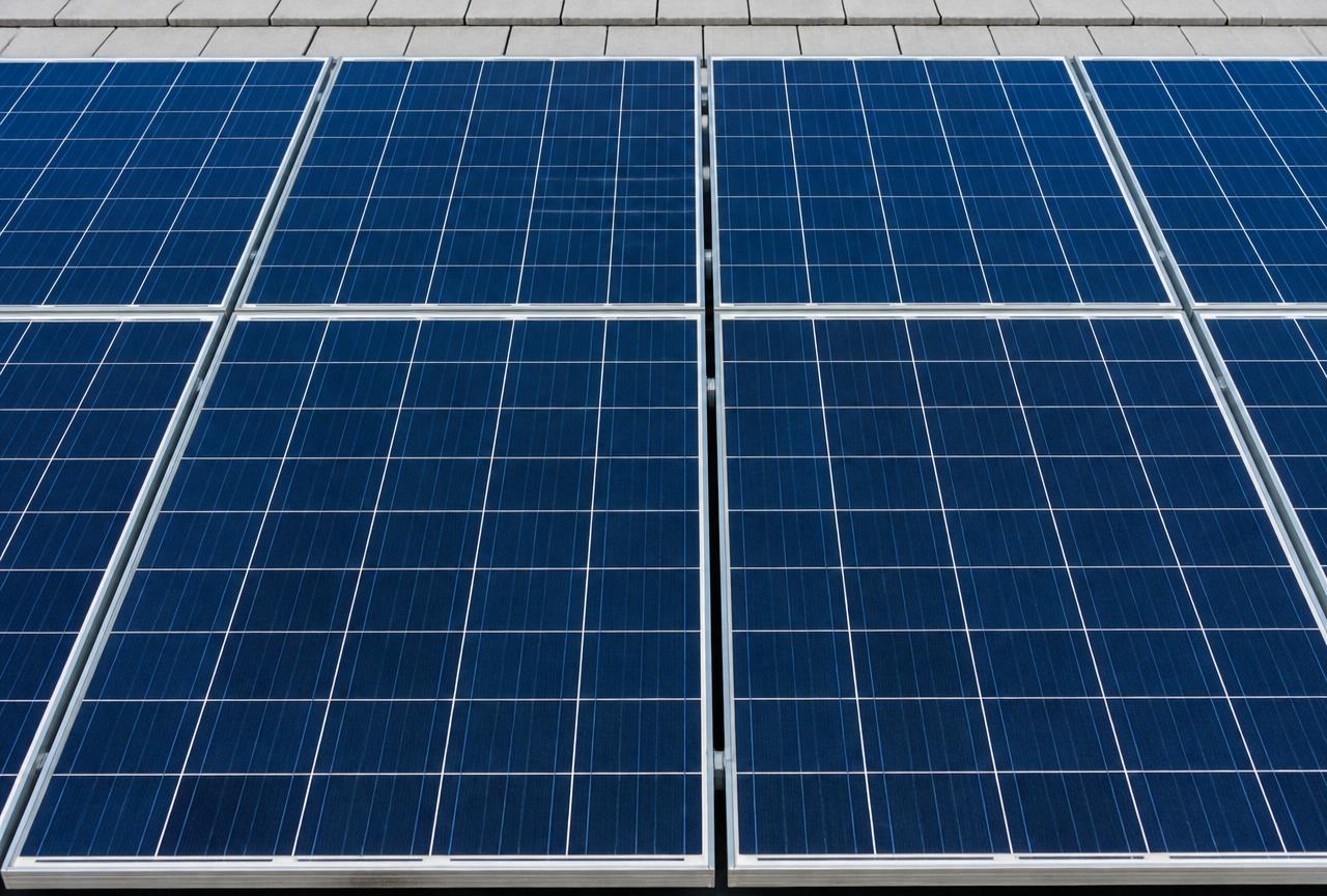 Solar panels after a professional ClearBeam clean